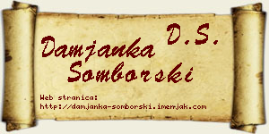 Damjanka Somborski vizit kartica